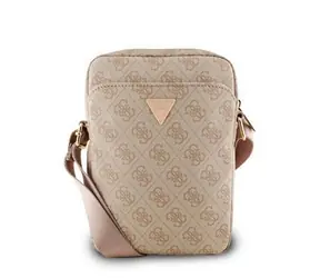 Guess PU 4G Dreieck Logo Tasche 8" Rosa