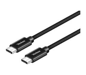 YENKEE YCU C101 BK Kabel USB-C 2.0 (M) - USB-C 2.0 (M) 1m schwarz / 480mb/s / bis zu 60W