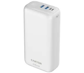 Canyon CNE-CPB301W weiß / Powerbank / 30000mAh / QC 3.0 & PD 20W / 1x USB-C / 2x USB-A