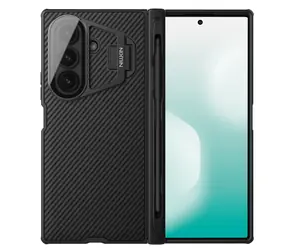 Nillkin CamShield Prop Magnetischer Stiftschlitz (Transparente Linse) Rückseitige Abdeckung für Samsung Galaxy Z Fold 7 Schwarz