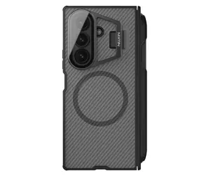 Nillkin CamShield Prop Magnetischer Stiftschlitz Backcover für Samsung Galaxy Z Fold 7 Transparent Schwarz