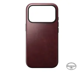 Nomad Modern Leather Case für Apple iPhone 17 Pro Burgund (Horween)