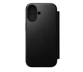 Nomad Modern Leather Folio Case für Apple iPhone 17 Schwarz