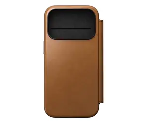 Nomad Modern Leather Folio Case für Apple iPhone 17 Pro English Tan