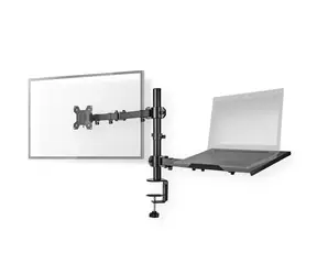 Nedis MMSISNB110BK Monitorständer / bis 32" / Laptop bis 17" / Max. 8kg / 3 Drehpunkte 