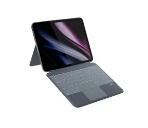 Epico Backlit Keyboard Case Schutzhülle mit beleuchteter SK-Tastatur für Apple iPad Pro 11" (M4) grau