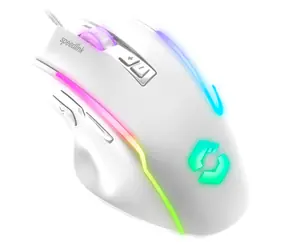 DECUS NX RGB weiß / Gaming-Maus / RGB / 12800 DPI / 6 Tasten / USB-A / 1,8 m