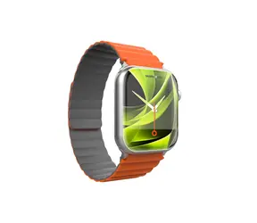 Mobile Origin Magnetarmband Apple Watch 49mm/46mm/45mm/44mm grau/orange