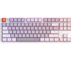 Dark Project ALU87 Delta weiß / Gaming-Tastatur / mechanisch / G3Ms Moonstone / RGB / USB / US-Layout