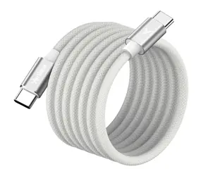 YENKEE YCU MAGNETIC 03 Kabel USB-C (M) - USB-C (M) 1,5 m weiß / 60 W / 480 Mb/s 