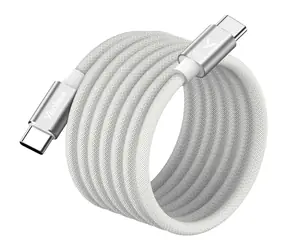 YENKEE YCU MAGNETIC 02 Kabel USB-C (M) - USB-C (M) 1,5 m weiß / 100 W / 480 Mb/s