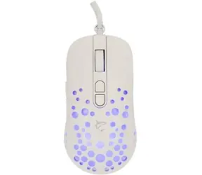 White Shark TRISTAN-2 weiß / Gaming-Maus / optisch / 12800 DPI / 7 Tasten / USB / RGB