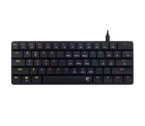 White Shark GK-006131 NAGAMAKI schwarz / mechanische Gaming-Tastatur / US-Layout / braune Schalter / USB / LED