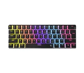 White Shark ASHIKO 2 Black schwarz / mechanische Gaming-Tastatur / US-Layout / blaue Schalter / USB / LED