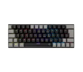 White Shark GK-002121V2 WAKIZASHI 2 schwarz-grau / mechanische Gaming-Tastatur / US-Layout / blaue Schalter / USB / LED