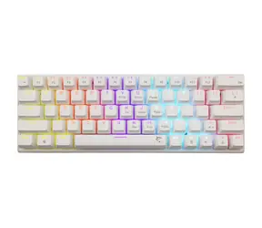 White Shark GK-002221V2 WAKIZASHI 2 weiß / mechanische Gaming-Tastatur / US-Layout / blaue Schalter / USB / LED