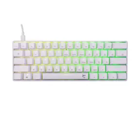 White Shark GK-004231 SHINOBI 2 weiß / mechanische Gaming-Tastatur / US-Layout / braune Schalter / USB / LED