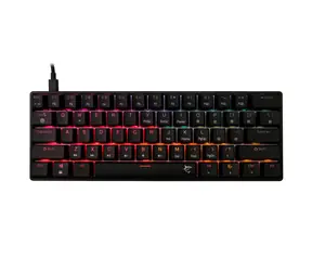White Shark GK-004111 SHINOBI 2 schwarz / mechanische Gaming-Tastatur / US-Layout / rote Schalter / USB / LED