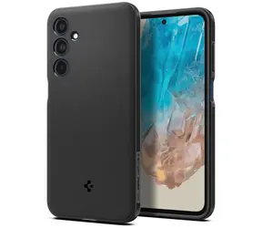 Spigen Essential Sand Blast Back Cover für Samsung Galaxy M35 5G Mattschwarz