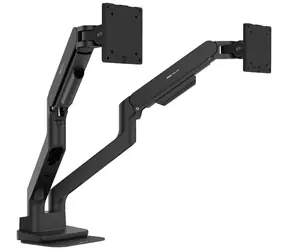 BenQ BDH01 Ergonomischer Arm für 2x Monitore schwarz / 2x 17-35" / Tragkraft 20kg / VESA 75x75 - 100x100 / für Tischkante