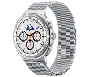 Spigen Metal Fit Milanese Loop Strap für Samsung Galaxy Watch 8 46mm/44mm/40mm Silber