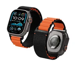 Spigen Textilarmband (Hakenverschluss) für Apple Watch 49 mm/46 mm/45 mm/44 mm, orange