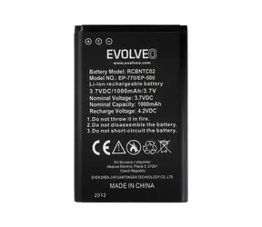 Evolveo Originalakku für EasyPhone FD/FP/FS/FM/FL EP-500/700/770/771/800/801 / 1000 mAh