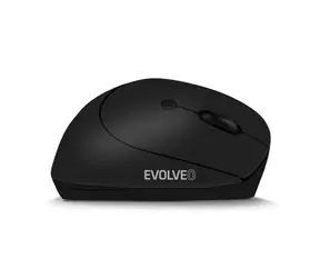 Evolveo LadyErgo schwarz / Ergonomische kabellose Maus / leise / 2400 DPI / 2,4 GHz / USB-A