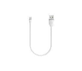 Satechi Flexibles USB-/Micro-USB-Kabel, 0,25 m, weiß