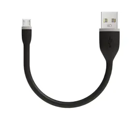 Satechi Flexibles USB-/Micro-USB-Kabel, 0,15 m, schwarz