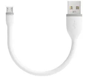 Satechi Flexibles USB-/Micro-USB-Kabel, 0,15 m, weiß