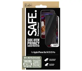 PanzerGlass SAFE Ultra-Wide Fit Sichtschutzglas für iPhone 16e/14/13/13 Pro