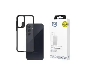 3mk Satin Armor Case+ Rückseite für Samsung Galaxy A55 5G Schwarz