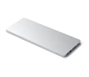 Satechi USB-C Slim Dock silber / Dockingstation für Apple iMac 24" 2021/2023 / 2x USB-C / 2x USB-A / microSD / SD 