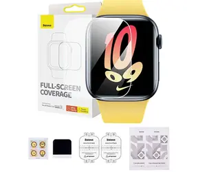 Baseus Schutzfolie 41 mm für Apple Watch 7/8 transparent