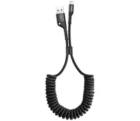 Baseus CALSR-01 Federkabel Lightning 1m 2A schwarz / USB-A (M) - Lightning (M)
