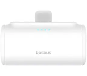 Baseus Compact 5000mAh 20W weiß / Powerbank / 1x USB-C (M) + 1x USB-C (F)