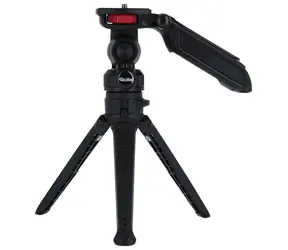 Rollei Creator Grip Mini-Stativ, schwarz / Stativ / Traglast 3 kg / Ausgezogen 19,8 cm