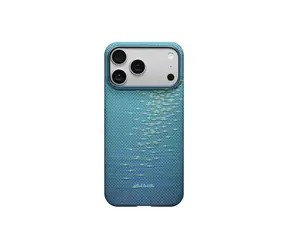 Pitaka Ultra-Slim Case Rückseite mit MagSafe für Apple iPhone 17 Pro Max blau
