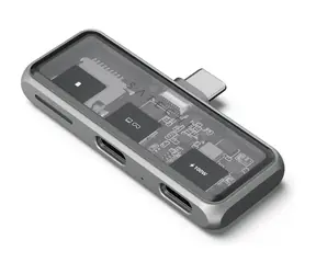 Satechi Mobile XR USB-C Hub, grau / 2x USB-C / microSD / PD 100W