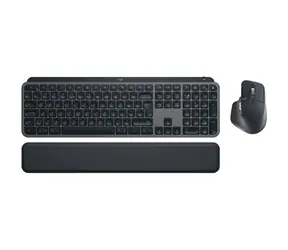 Logitech MX Keys S Combo grau / Kabelloses Tastatur- und Maus-Set / UK-Version