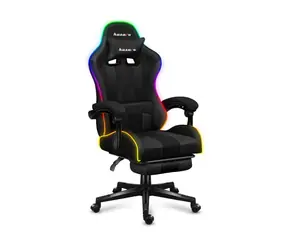 Huzaro Force 4.7 Mesh RGB / Gaming-Stuhl / verstellbar / Belastbarkeit bis 140 kg / Stoff & Mesh
