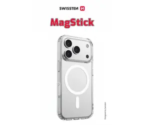 Swissten CLEAR JELLY MagStick Hülle für Apple iPhone 17 Pro Max, transparent