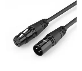 Ugreen AV130 66718 Audiokabel XLR (F) - XLR (M) schwarz / Mikrofon-/Verstärker-Verlängerungskabel / 3M 