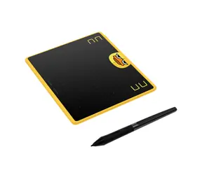 Huion HS64 SE gelb-schwarz / Grafiktablett / 160 x 102 mm / 5080 LPI / 8192 Druckstufen / microUSB
