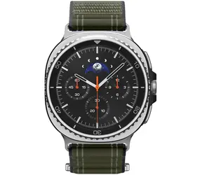 Spigen Stoffarmband (Klettverschluss) für Samsung Galaxy Watch 8 46 mm/44 mm/40 mm grün