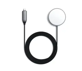 Satechi kabelloses magnetisches Ladekabel USB-C grau / 7,5 W / 1,5 m 