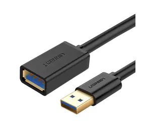 Ugreen Verlängerungskabel USB 3.0 (Buchse) - USB 3.0 (Stecker), schwarz / 1 m 