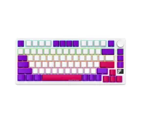 LORGAR KBP7075W (CZ&SK) weiße kabellose Gaming-Tastatur 75% / CZ&SK / 2,4 GHz / BT 5.0 / RGB