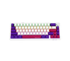 LORGAR KBP70MW (CZ&SK) weiße kabellose Gaming-Tastatur 65% / CZ&SK / 2,4 GHz / BT 5.0 / RGB